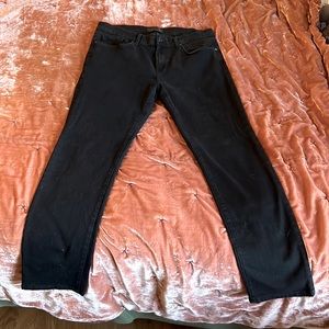 Men’s J Brand Kane Black straight leg slim jeans 36